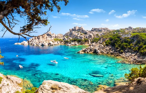 Secluded beach on the Italian island of Sardinia