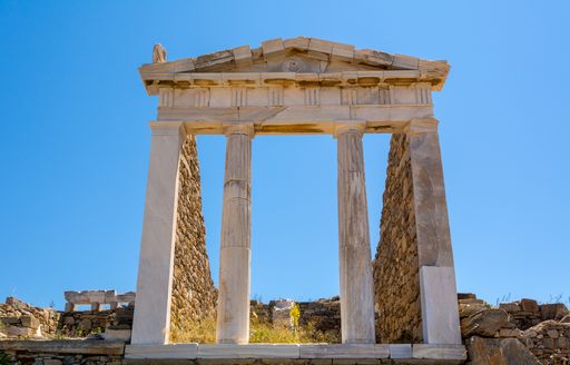 Temple of Isis in Delos, Greece