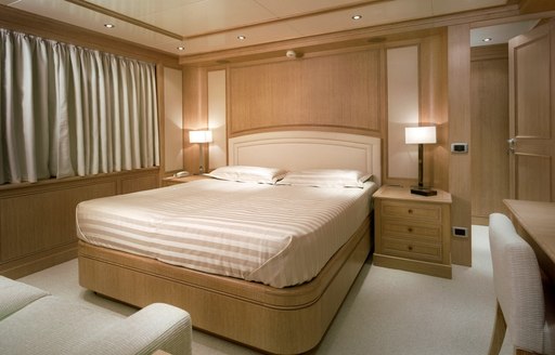 elegant cabin on board motor yacht FERDY