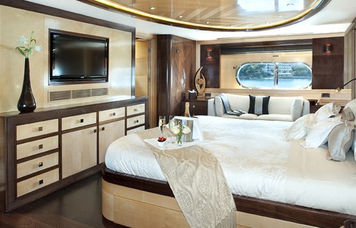 Christina G yacht owners stateroom