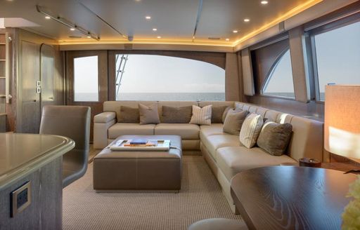 The interior of superyacht 'Ata Rangi'