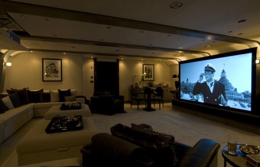 superyacht SLIPSTREAM cinema room