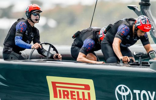 Participants at the America's Cup in action