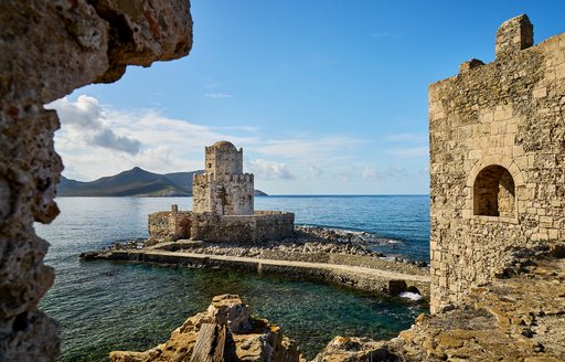 Stonework at Bourtzi Castle