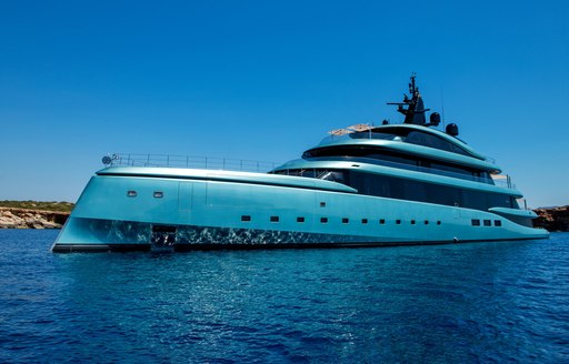 Charter yacht KENSHO at anchor