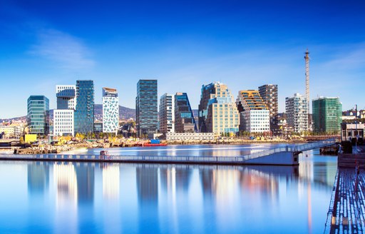 Skyline of cosmopolitan capital of Norway