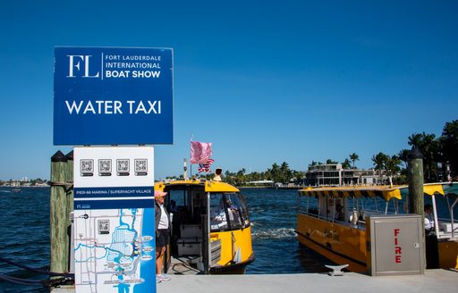 Fort Lauderdale International Boat Show (FLIBS) water taxi embarkation point