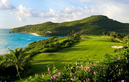 lush green golf course along the coastline of Bermuda