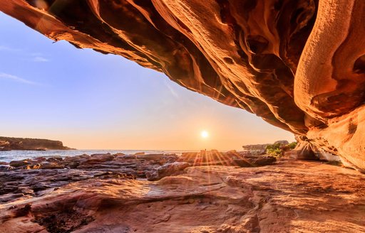 Beautiful orange rock formations of the Kimberleys in Australia