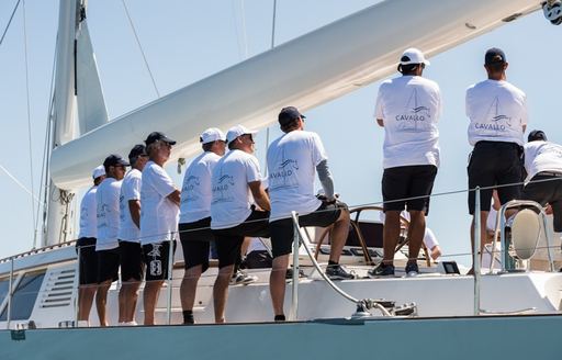 racing crew aboard sailing yacht Cavallo at the NZ Millennium Cup 2017