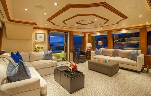 sky lounge on board motor yacht ARIOSO