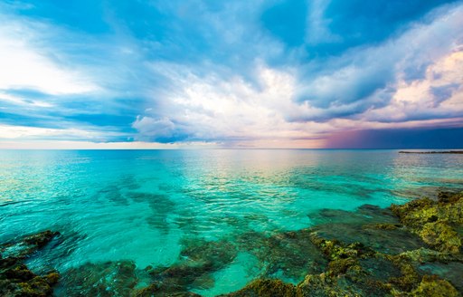 beautiful cuban waters with reef