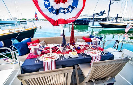 A US themed tablescape entered into a competition 