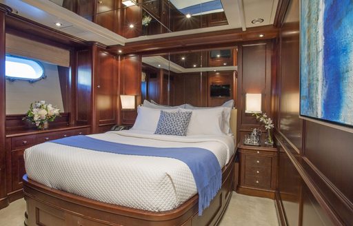 guest cabin on luxury yacht pure bliss 