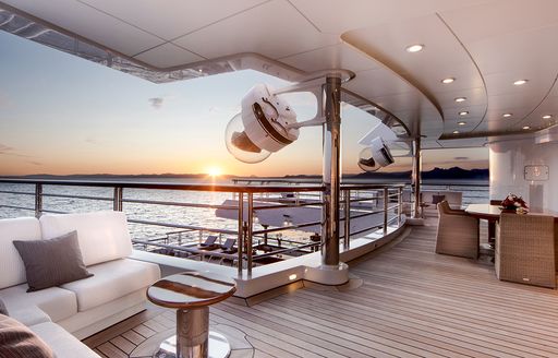 views from luxury expedition charter yacht OCTOPUS