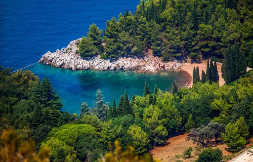 secluded bay along the Adriatic coast