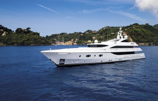 Exterior profile of Turquoise yacht