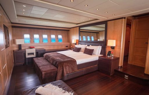 owners suite on board luxury yacht free spirit