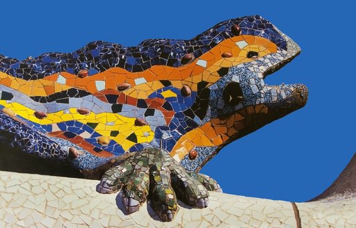 Mosaic lizard Barcelona