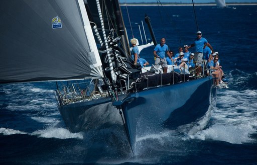 cutting through the water at the RORC Caribbean 600