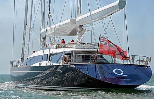 sailing yacht Q prepares for the  Loro Piana Caribbean Superyacht Regatta 2017