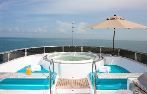The Jacuzzi featured on board superyacht Just Enough