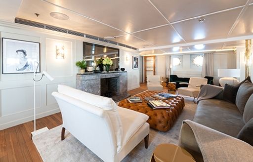 M/Y SHEMARA's living areas are now stylish and comfortable
