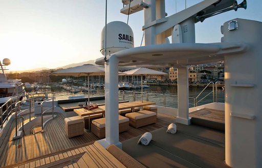 Sun deck, sensei yacht
