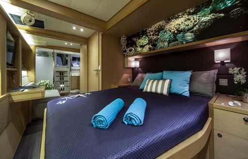 guest cabin on board sailing yacht Ocean View