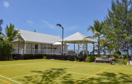 tennis court on thanda island