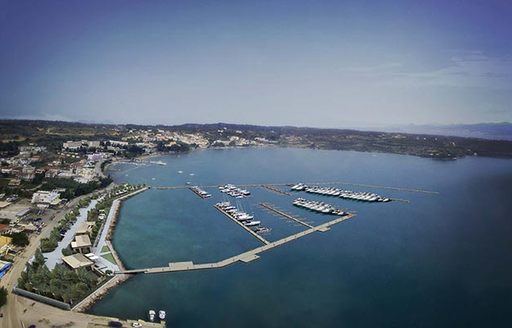 rendering of new marina in Port Heli, Greece