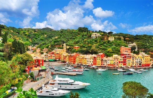 Portofino harbour with yachts, Italy