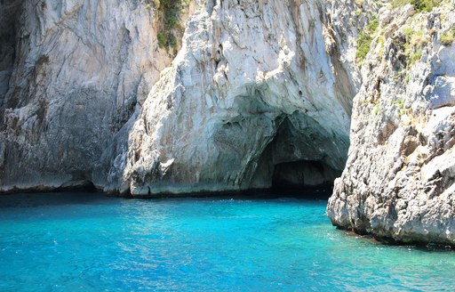 Entrance to Blue Grotto in Capri