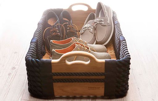 Basket of deck shoes