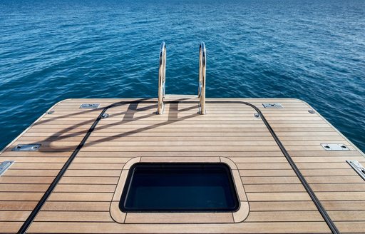 swim platform on board luxury yacht VERTIGO 