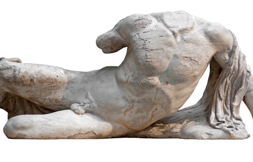 Parthenon sculpture of reclining man
