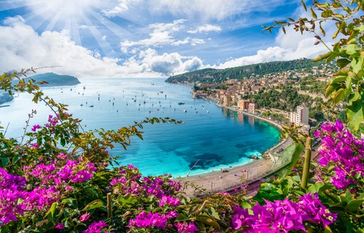 View of the beautiful French Riviera