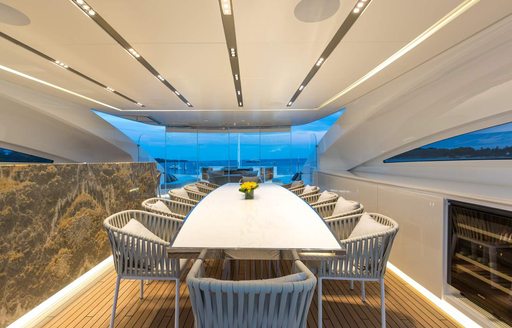 sundeck onboard luxury charter yacht ouranos