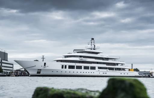 oceanco superyacht infinity hits the water