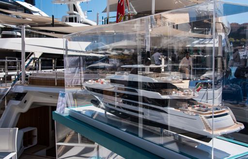 Model yacht display at the MYS 2021