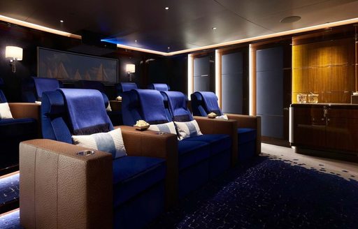 EXCELLENCE yacht tiered cinema