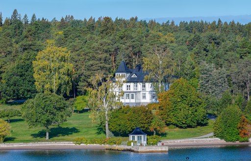 Mansion on Skargard in the archipelago of Stockholm, Sweden