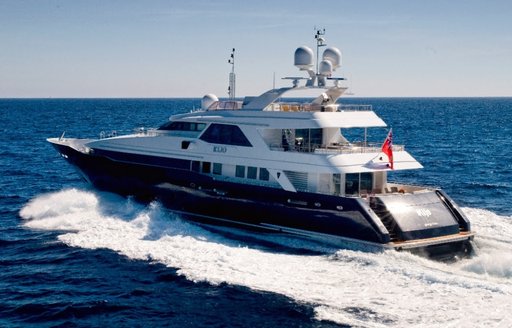 motor yacht KIJO cruising on charter in the Mediterranean
