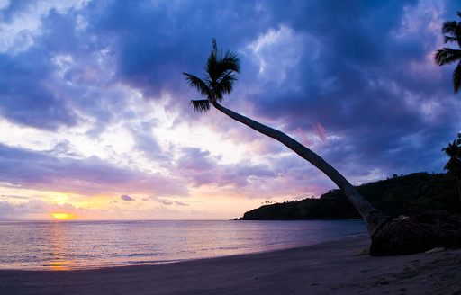 Indonesian beach at sunset