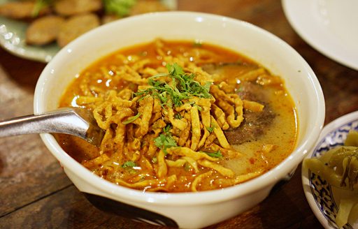 Khao Soi is a spicy curry unique to northern Thailand