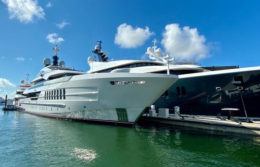 Luxury yachts at FLIBS 2019