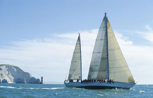 Sailing regatta around the Isle of Wight