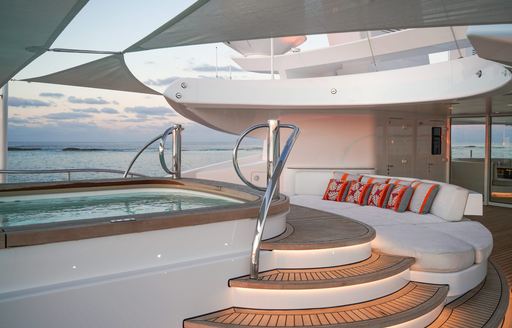 jacuzzi onboard luxury yacht charter AMARYLLIS 