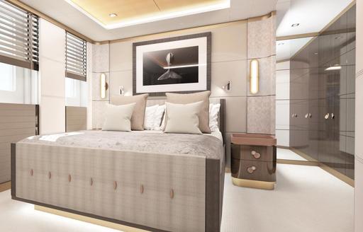 Light and airy cabin on superyacht MOSKITO