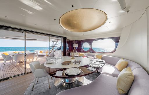 Light and airy interiors on Azimut Grande Trideck